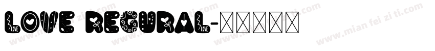 Love REGURAL字体转换